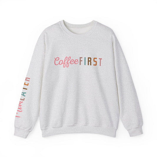 Ink and Charms Designs Sweatshirt S / Ash Coffee Mode Heavy Blend Crewneck Sweatshirt