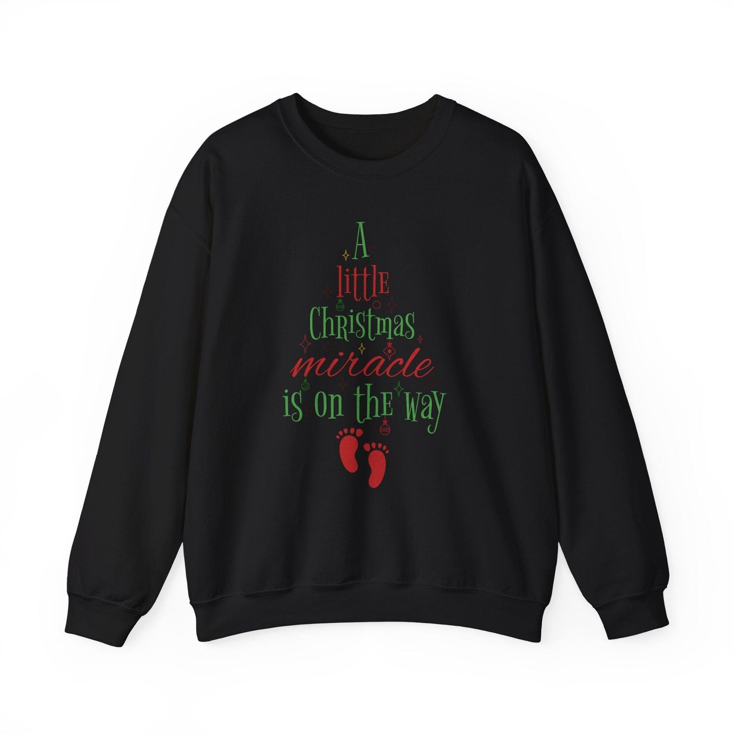 Ink and Charms Designs Sweatshirt S / Black Heavy Blend™ Crewneck Sweatshirt  Mom to Be Funny Christmas Pregnancy Announcement