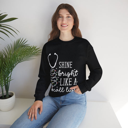Ink and Charms Designs Sweatshirt S / Black Medical Team Unisex Sweatshirt - Shine Bright Call Light Design