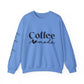 Ink and Charms Designs Sweatshirt S / Carolina Blue Coffee Mode Heavy Blend Crewneck Sweatshirt