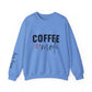 Ink and Charms Designs Sweatshirt S / Carolina Blue Coffee Mode Heavy Blend Crewneck Sweatshirt