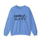 Ink and Charms Designs Sweatshirt S / Carolina Blue Coffee Mode Heavy Blend Crewneck Sweatshirt