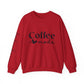 Ink and Charms Designs Sweatshirt S / Cherry Red Coffee Mode Heavy Blend Crewneck Sweatshirt