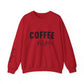 Ink and Charms Designs Sweatshirt S / Cherry Red Coffee Mode Heavy Blend Crewneck Sweatshirt