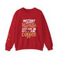 Ink and Charms Designs Sweatshirt S / Cherry Red Coffee Mode Heavy Blend Crewneck Sweatshirt