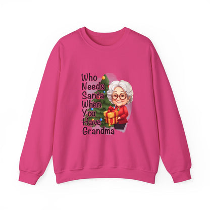 Ink and Charms Designs Sweatshirt S / Heliconia Funny Grandma Unisex Sweatshirt