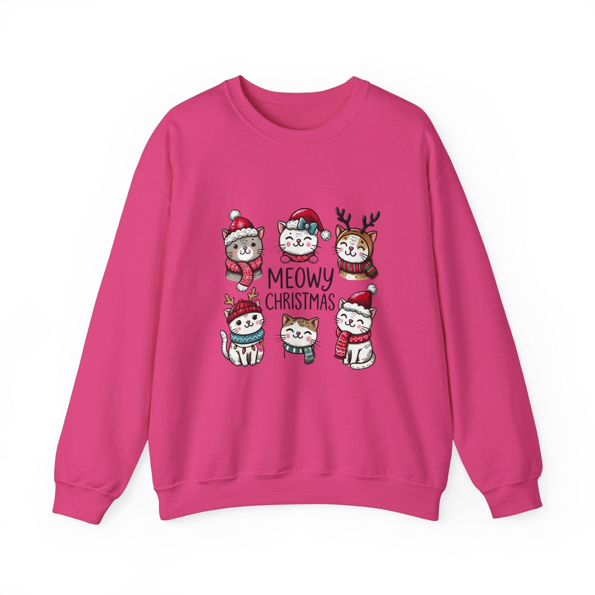 Ink and Charms Designs Sweatshirt S / Heliconia Meowy Christmas Sweatshirt