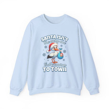 Ink and Charms Designs Sweatshirt S / Light Blue Heavy Blend™ Crewneck Sweatshirt  Mom to Be Funny Christmas Pregnancy Announcement