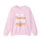 Ink and Charms Designs Sweatshirt S / Light Pink Coffee Mode Heavy Blend Crewneck Sweatshirt