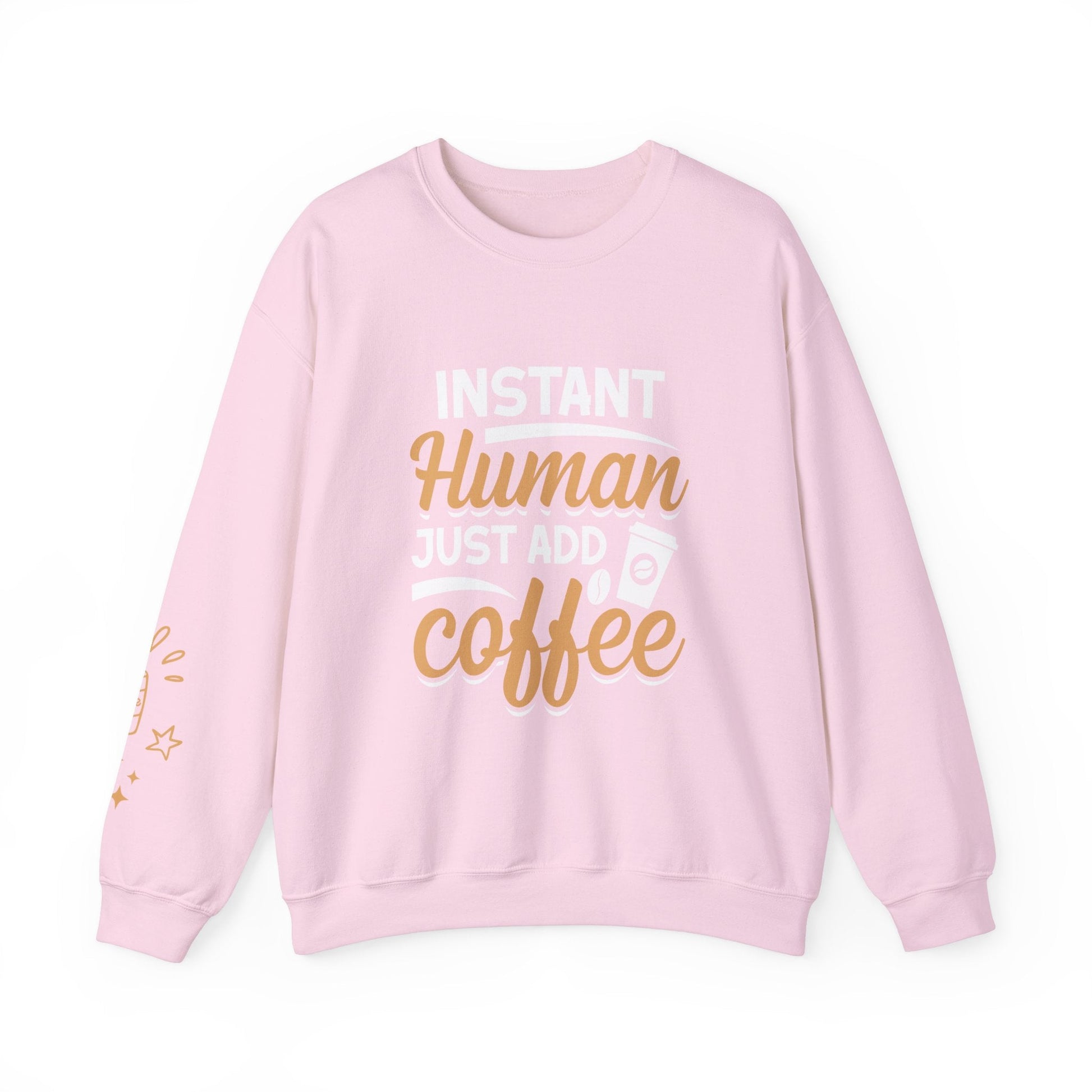 Ink and Charms Designs Sweatshirt S / Light Pink Coffee Mode Heavy Blend Crewneck Sweatshirt