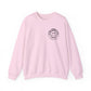 Ink and Charms Designs Sweatshirt S / Light Pink Crewneck Sweatshirt Overstimulated Moms Club Side Front and Back Design