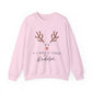 Ink and Charms Designs Sweatshirt S / Light Pink Cute in a world of Reindeer be a Rodolph Unisex Sweatshirt