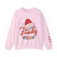 Ink and Charms Designs Sweatshirt S / Light Pink Family 2024 Unisex Sweatshirt with Personalized Family Names Sleeve Design
