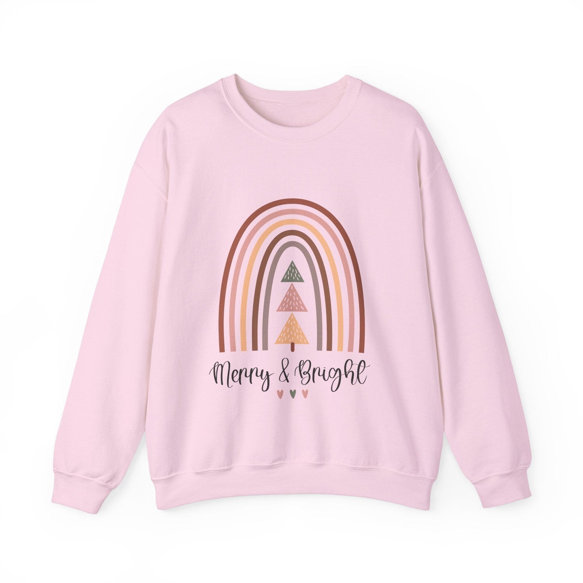 Ink and Charms Designs Sweatshirt S / Light Pink Merry and bright Unisex Sweatshirt