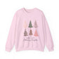 Ink and Charms Designs Sweatshirt S / Light Pink Pastel color Christmas Unisex Sweatshirt