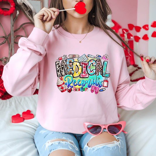 Ink and Charms Designs Sweatshirt S / Pink Medical Team Unisex Sweatshirt - Shine Bright Call Light Design