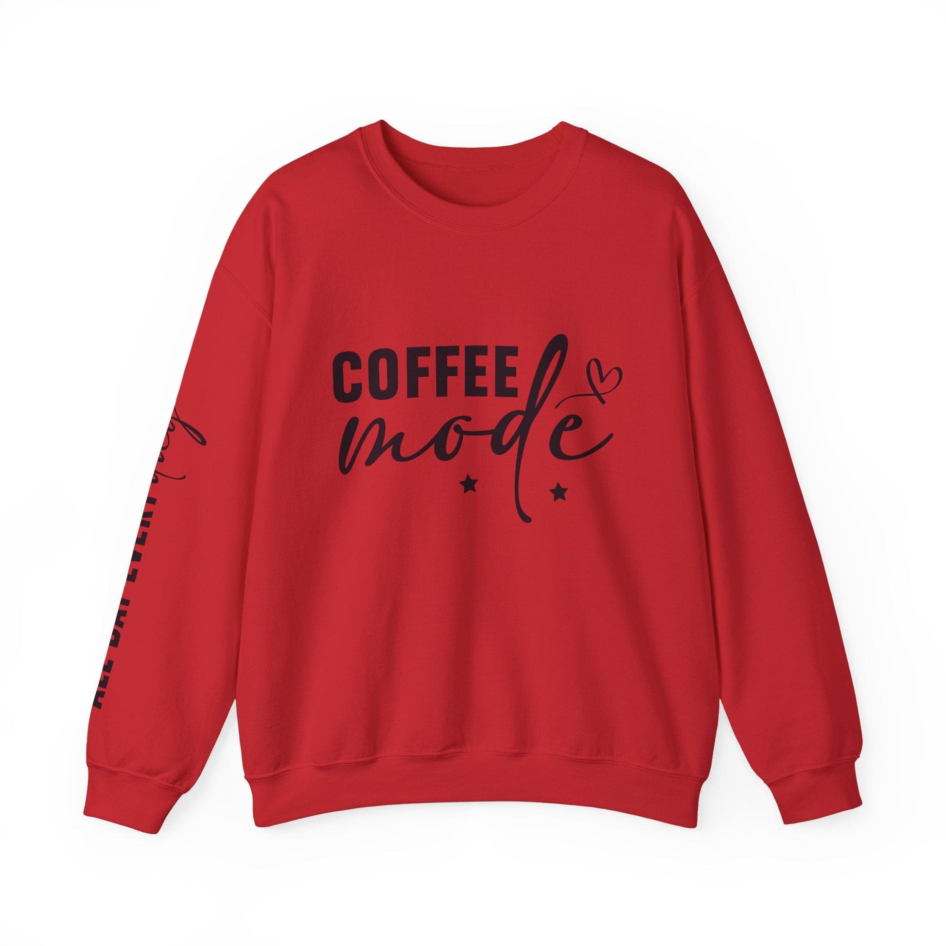 Ink and Charms Designs Sweatshirt S / Red Coffee Mode Heavy Blend Crewneck Sweatshirt