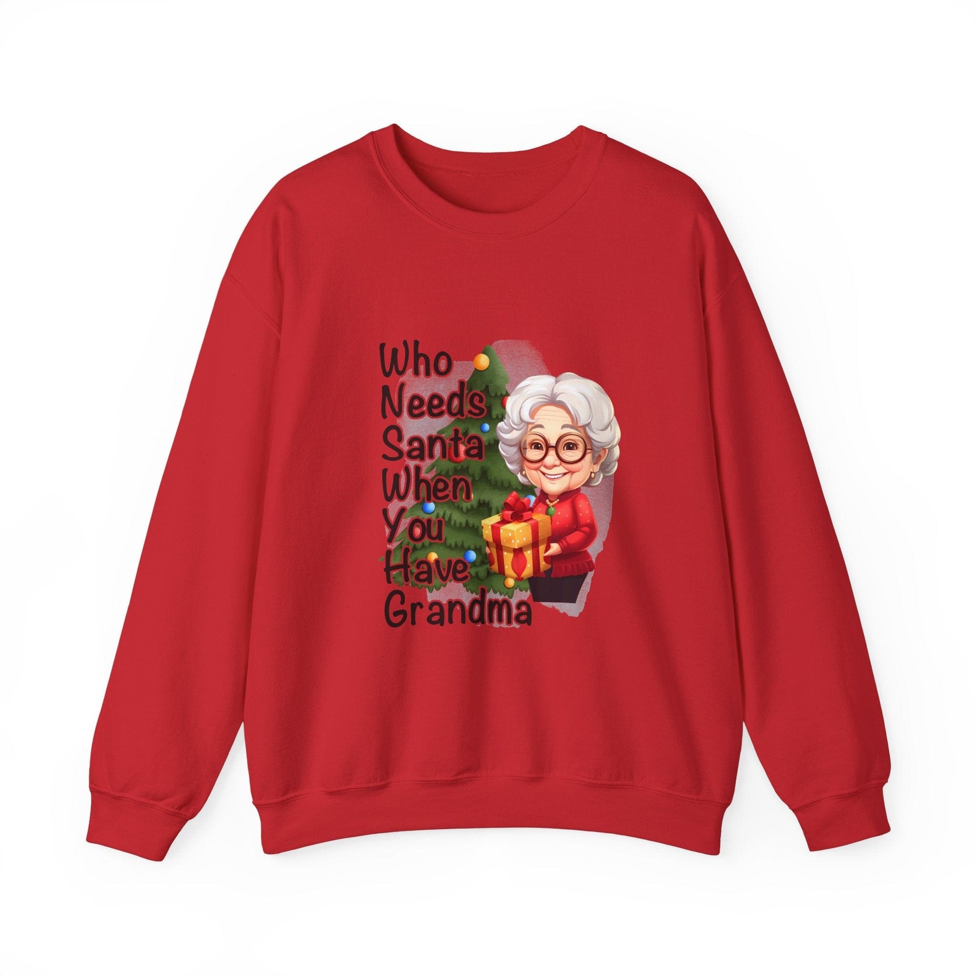 Ink and Charms Designs Sweatshirt S / Red Funny Grandma Unisex Sweatshirt