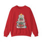 Ink and Charms Designs Sweatshirt S / Red Personalized Teacher Christmas Crewneck Sweatshirt - Christmas Tree and Pencils Design