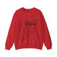 Printify Sweatshirt S / Red Revolutionary Blend Sweatshirt -  I'm Syrian, proud and honored, born on the land of paradise