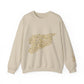 Printify Sweatshirt S / Sand Crewneck Sweatshirt - Syria map with cities