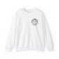 Ink and Charms Designs Sweatshirt S / White Crewneck Sweatshirt Overstimulated Moms Club Side Front and Back Design