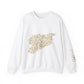Printify Sweatshirt S / White Crewneck Sweatshirt - Syria map with cities