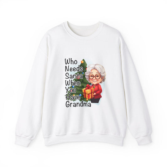 Ink and Charms Designs Sweatshirt S / White Funny Grandma Unisex Sweatshirt