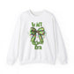 Ink and Charms Designs Sweatshirt S / White Grinch bow sweatshirt