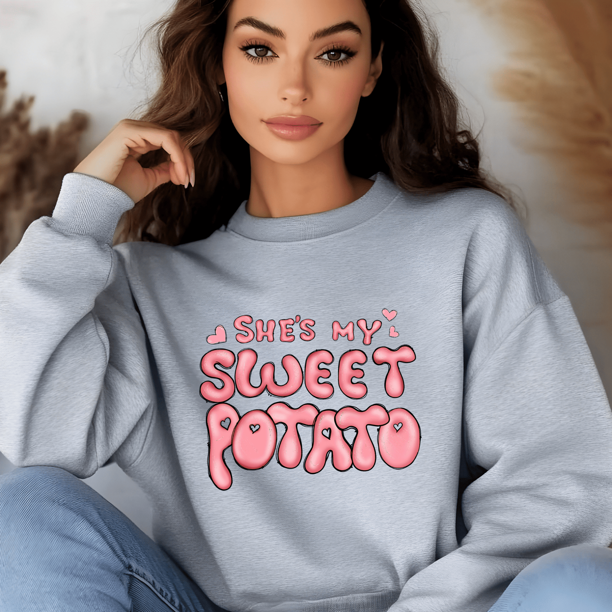 Ink and Charms Designs Sweatshirt 💖✨ "She's My Sweet Potato" , T-shirt, Sweatshirt & Hoodie
