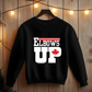 Ink and Charms Designs Sweatshirt Sweatshirt / Black / S "ELBOWS UP" Apparel Collection: Wear Your Canadian Pride with Strength!