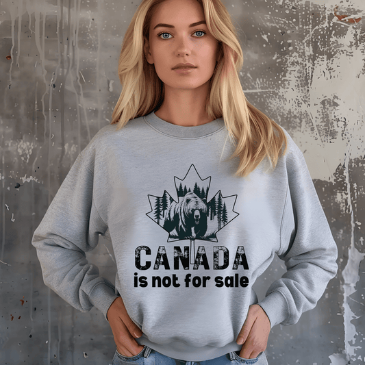 Ink and Charms Designs Sweatshirt Sweatshirt / Blue / S Canada Is Not for Sale Apparel Collection