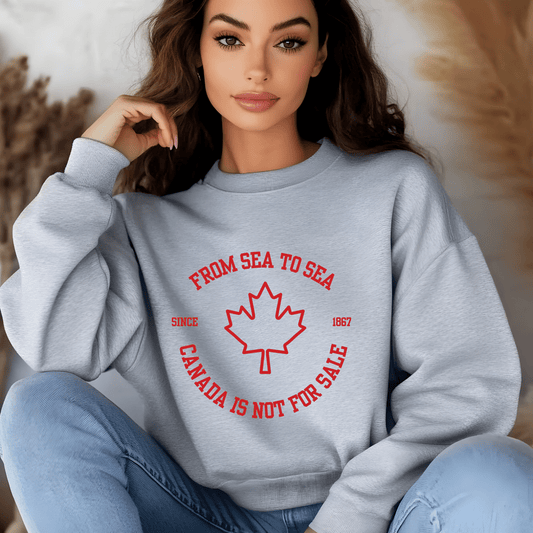 Ink and Charms Designs Sweatshirt Sweatshirt / Pink / S Canada Is Not for Sale Apparel Collection