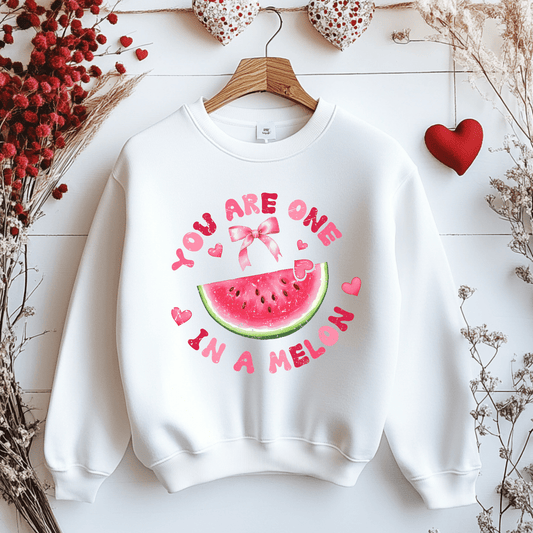 Ink and Charms Designs Sweatshirt Sweatshirt / Pink / S 🍉💖 Celebrate Love with a Sweet and Fruity Twist! 💖🍉- T-shirt, Sweatshirt & Hoodie