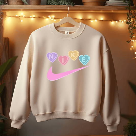 Ink and Charms Designs Sweatshirt Sweatshirt / S / White Athletic Valentines day T-shirt/Sweatshirt