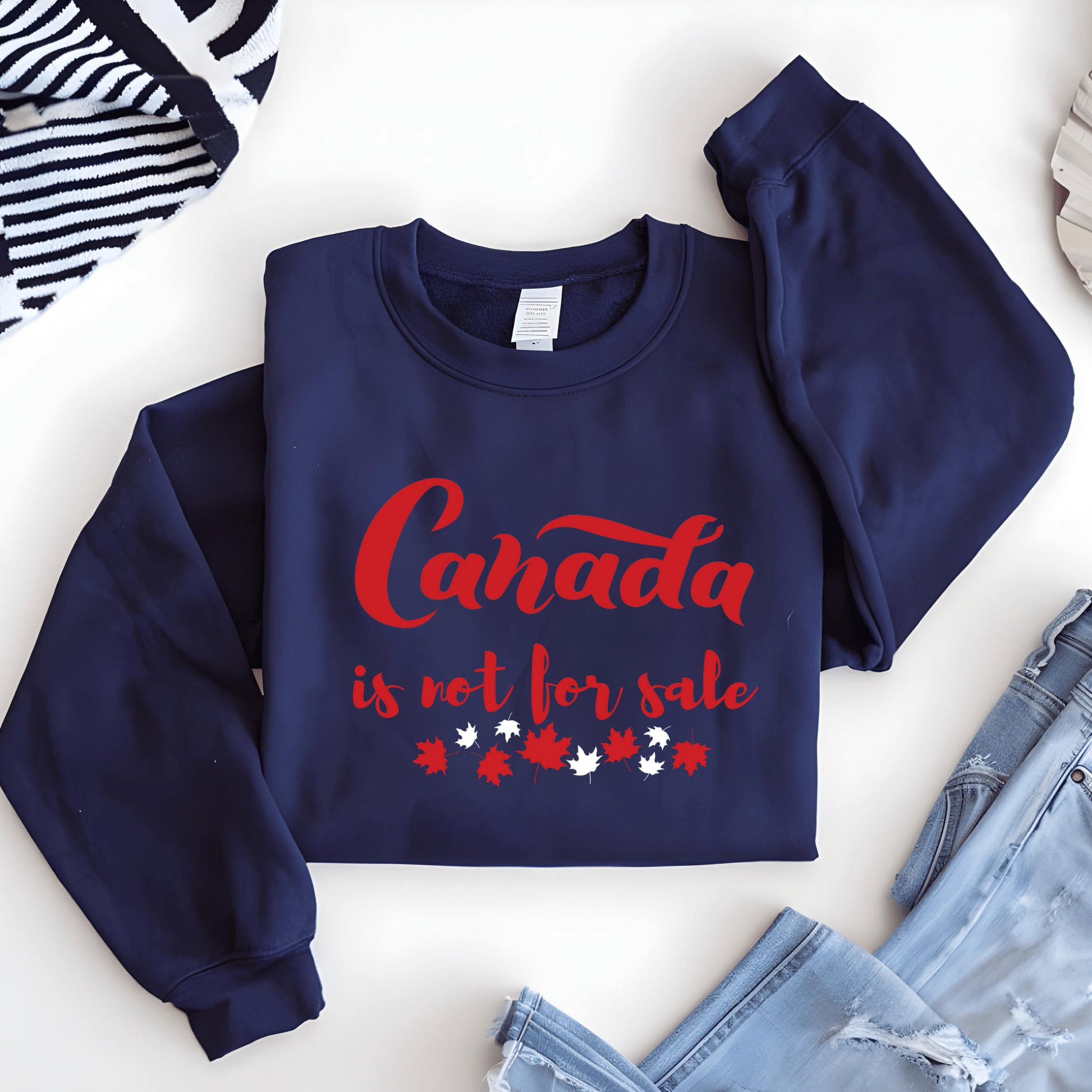 Ink and Charms Designs Sweatshirt Sweatshirt / Safety Pink / S Canada Is Not for Sale Apparel Collection