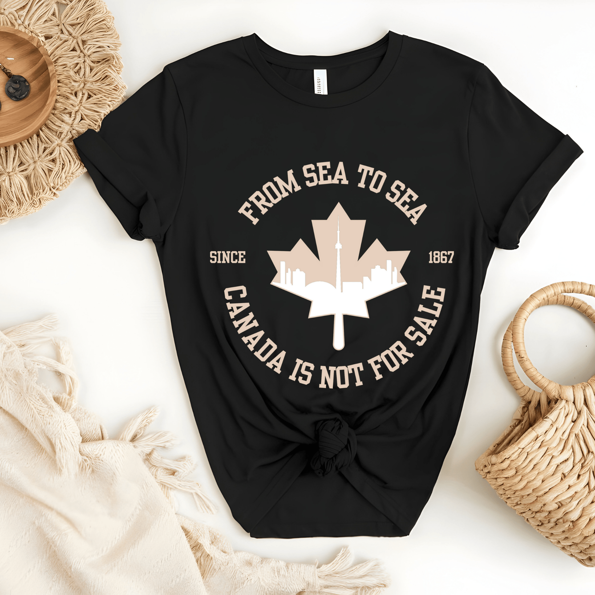 Ink and Charms Designs Sweatshirt T-shirt / Black / S Canada Is Not for Sale Apparel Collection
