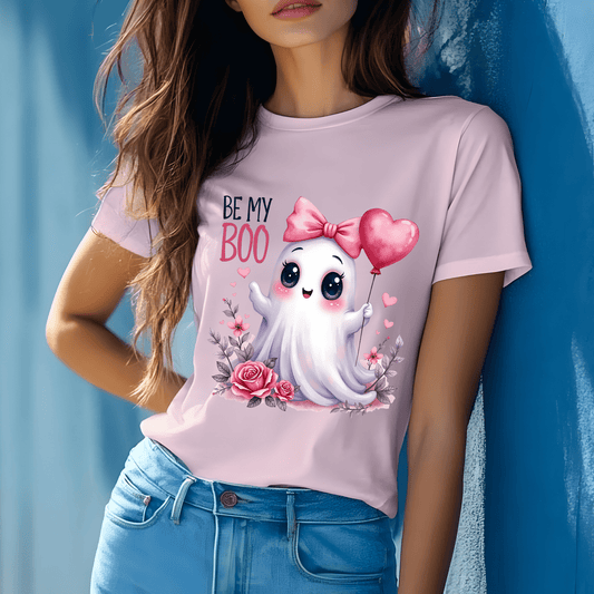 Ink and Charms Designs Sweatshirt T-shirt / Pink / S Be My Boo Valentine T-Shirt