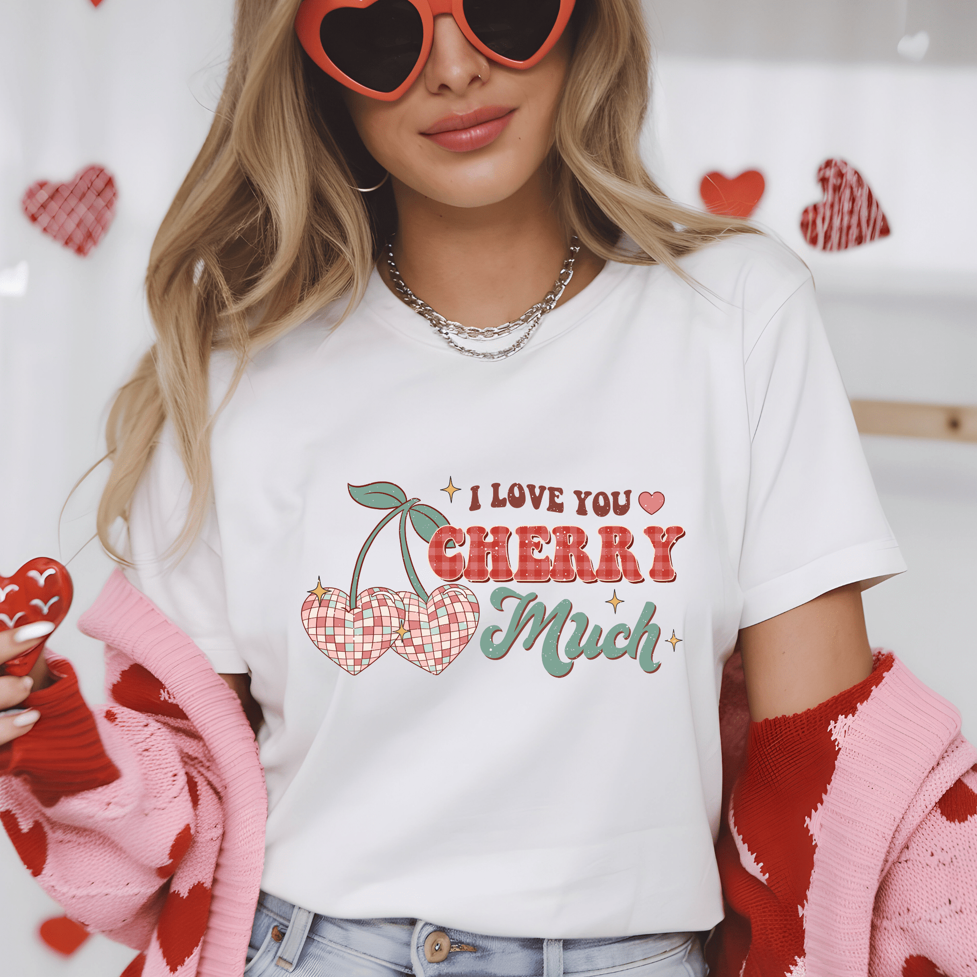 Ink and Charms Designs Sweatshirt T-shirt / Pink / S 🍒❤️ Sweeten Your Style This Valentine’s Day! ❤️🍒- T-shirt, Sweatshirt & Hoodie
