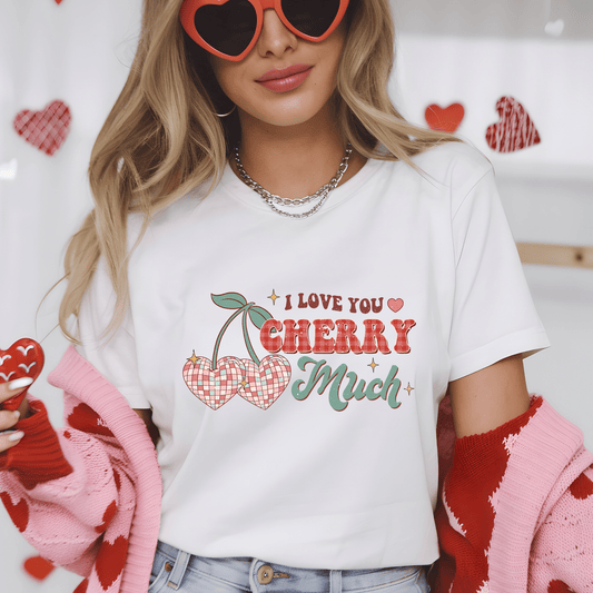 Ink and Charms Designs Sweatshirt T-shirt / Pink / S 🍒❤️ Sweeten Your Style This Valentine’s Day! ❤️🍒- T-shirt, Sweatshirt & Hoodie