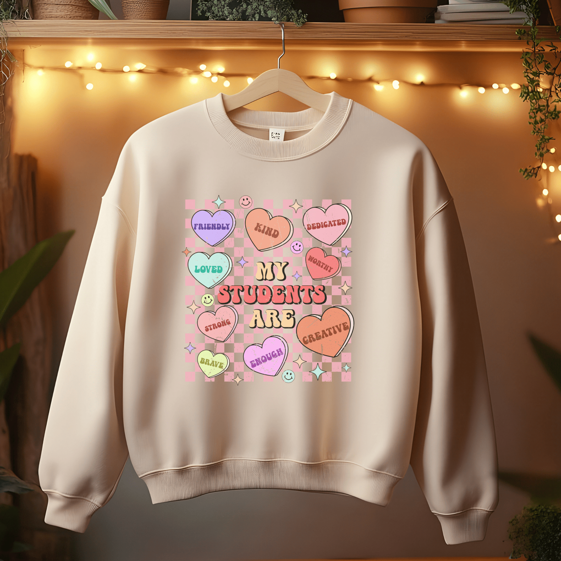 Ink and Charms Designs Sweatshirt Teacher's Valentine's day Design