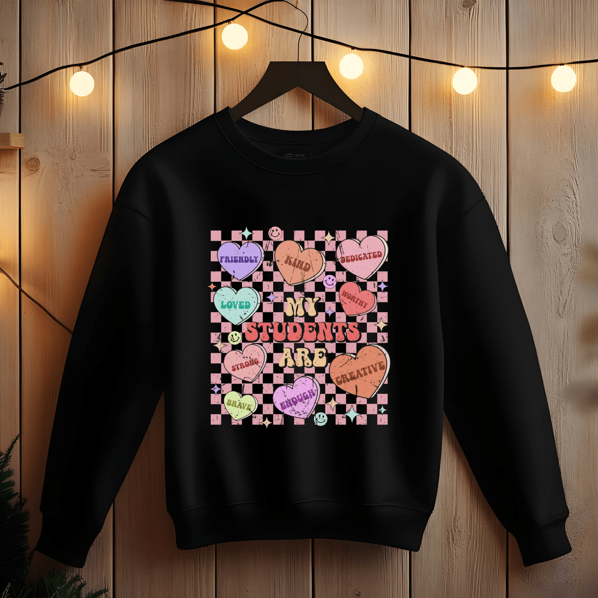Ink and Charms Designs Sweatshirt Teacher's Valentine's day Design