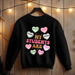 Ink and Charms Designs Sweatshirt Teacher's Valentine's day Design
