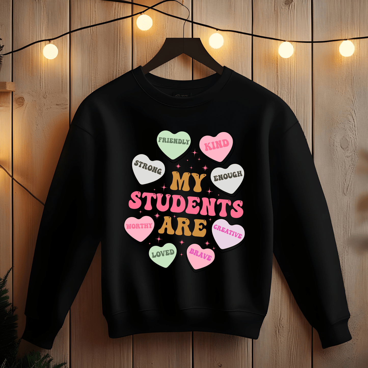 Ink and Charms Designs Sweatshirt Teacher's Valentine's day Design