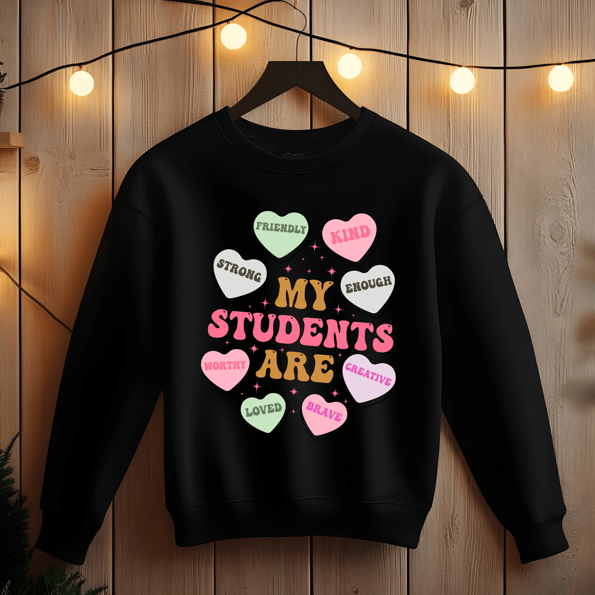 Ink and Charms Designs Sweatshirt Teacher's Valentine's day Design
