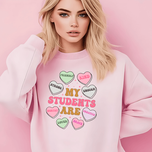 Ink and Charms Designs Sweatshirt Teacher's Valentine's day Design
