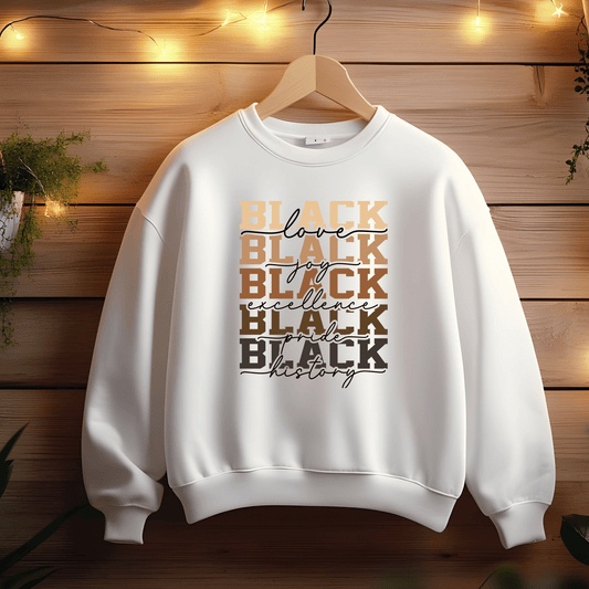 Ink and Charms Designs Sweatshirt White / S ✨ Celebrate Black History Month with Meaningful Fashion! ✨- Sweatshirt