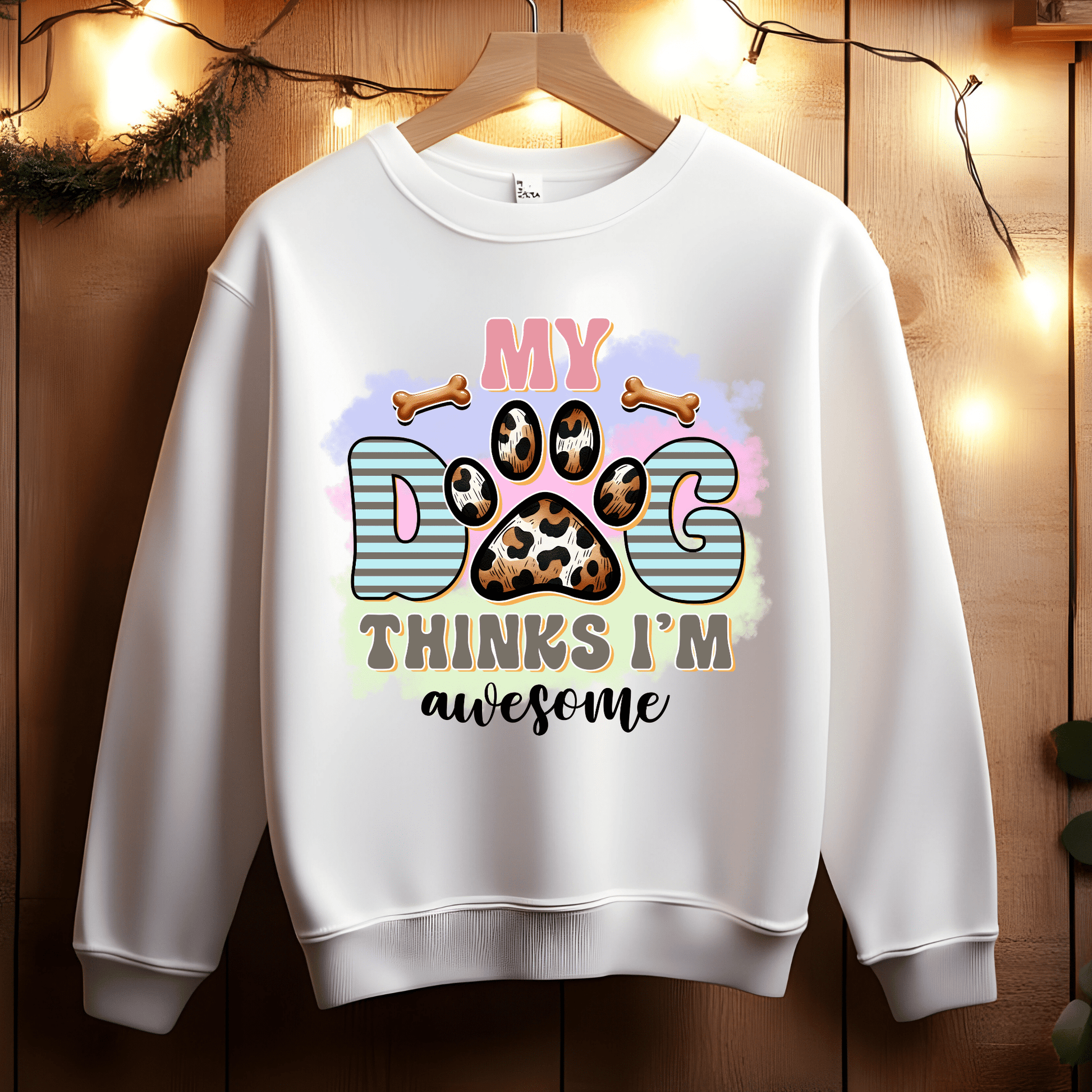 Ink and Charms Designs Sweatshirt White / S Dog Lover Sweatshirt