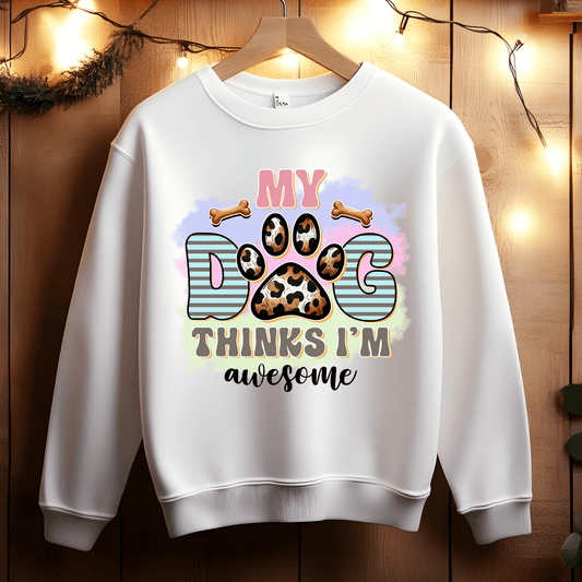 Ink and Charms Designs Sweatshirt White / S Dog Lover Sweatshirt
