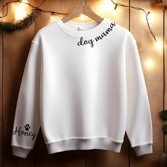 Ink and Charms Designs Sweatshirt White / S Dog Mama Sweatshirt